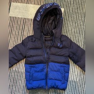 Under Armour Kids Navy and Royal Blue Puffer Jacket